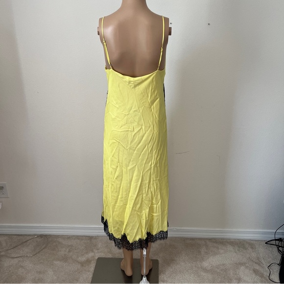 NWT Rag & Bone Yellow Logan Lace Midi Slip Dress Size 6 - Picture 10 of 11